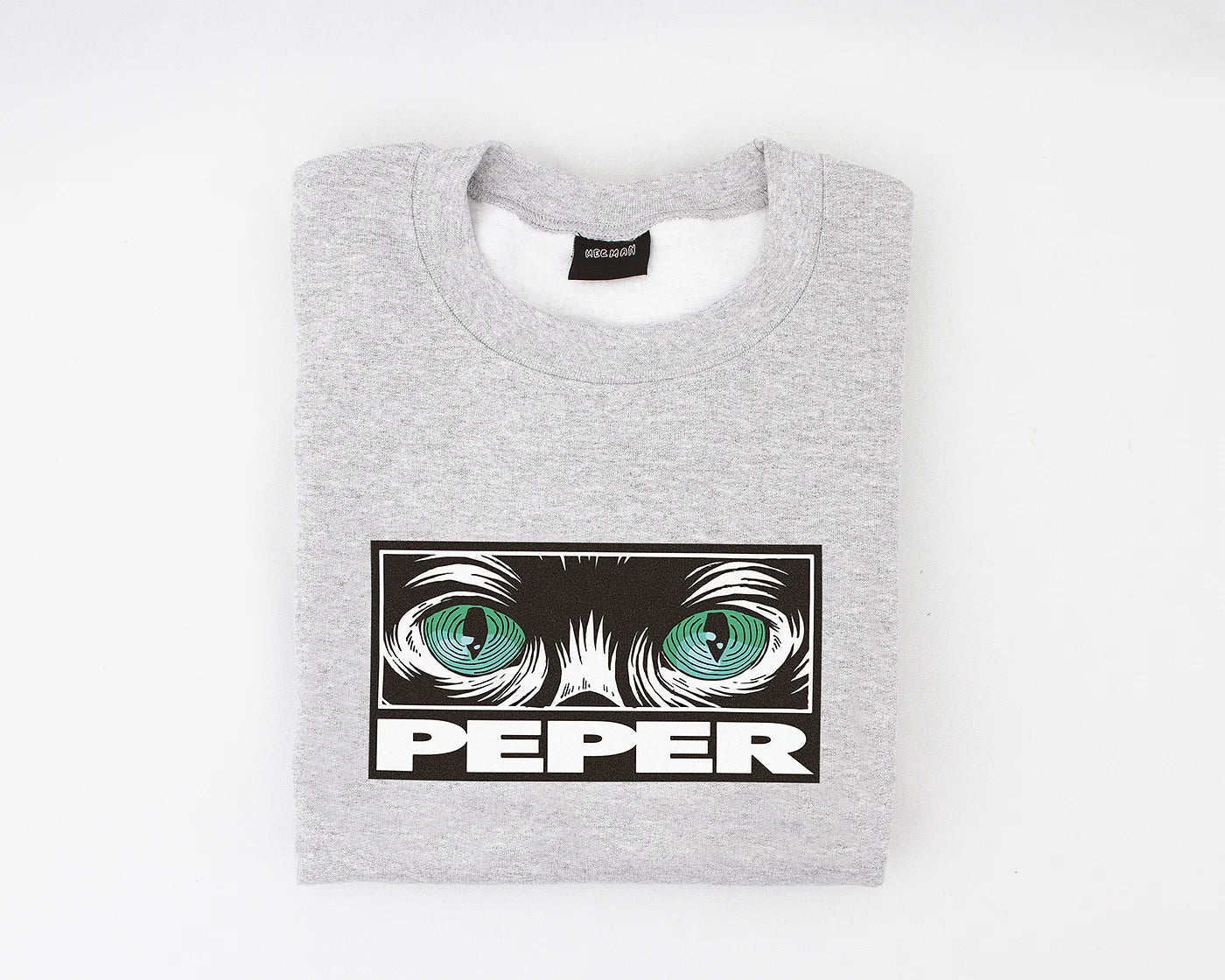 CREWNECK "PEPER" GRIS
