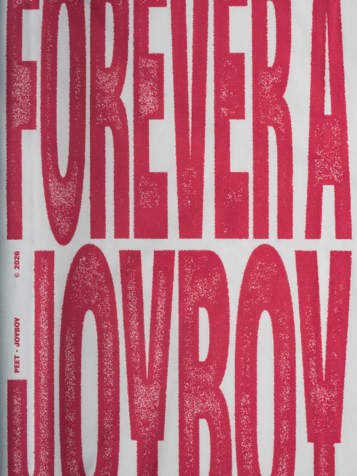 T-shirt "Forever Joyboy" Blanc