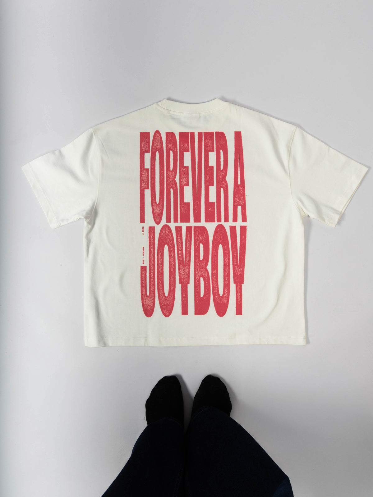T-shirt "Forever Joyboy" Blanc