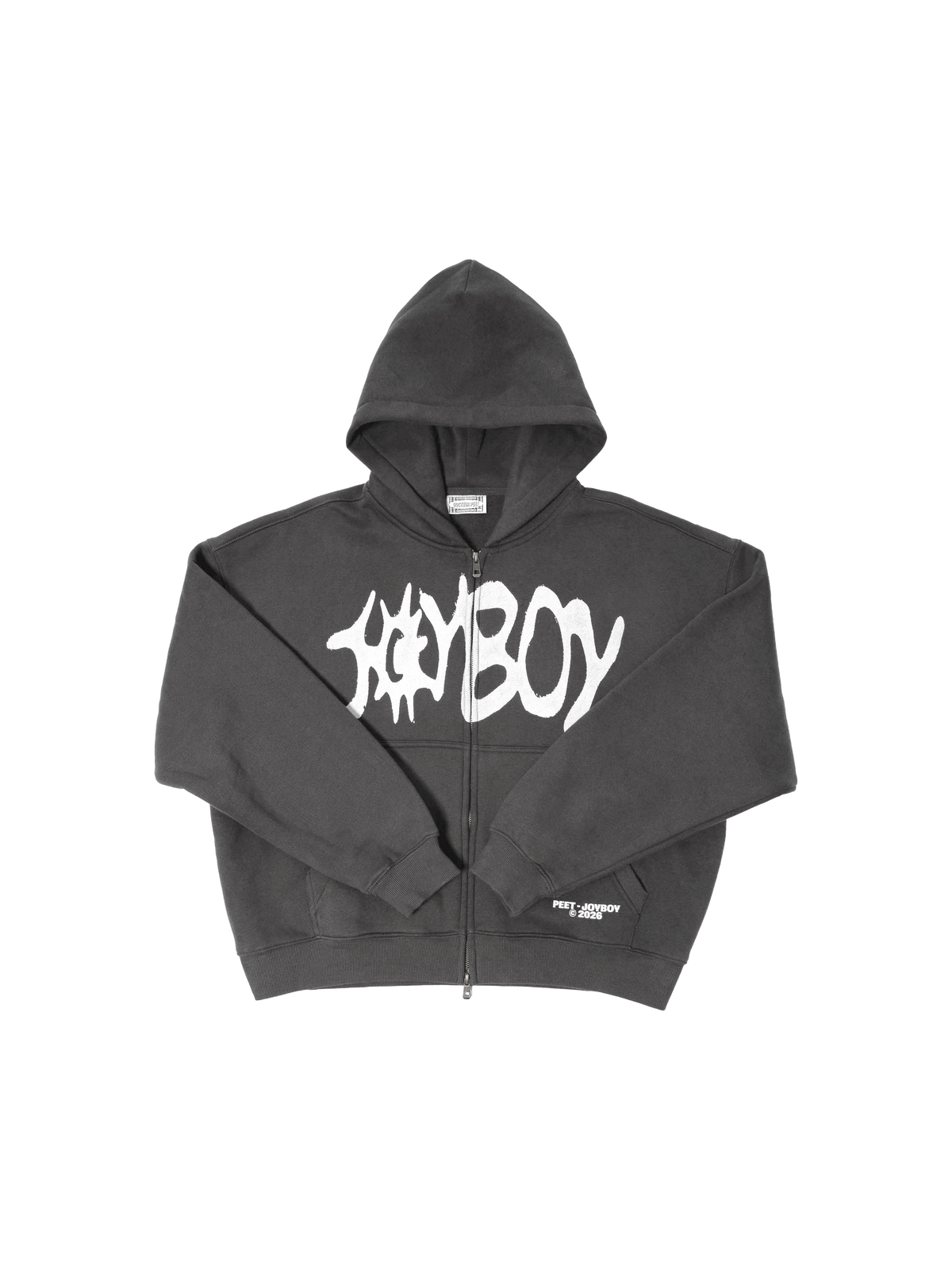 Hoodie Gris Zippé